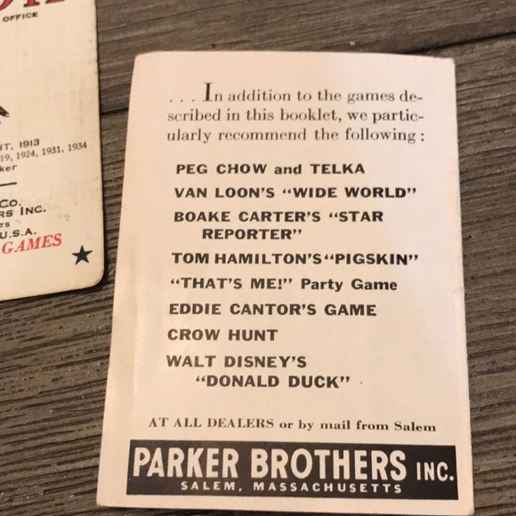 1930’s vintage Rook card game of games Parker Brothers Salem Mass complete read - Picture 12 of 16